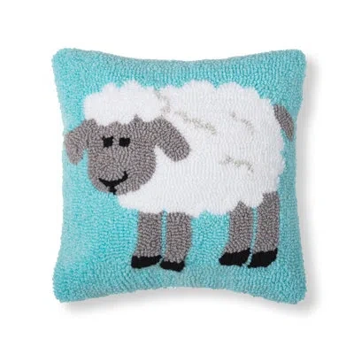 C & F Home Sheep Hooked Pillow