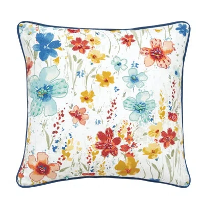 C & F Home Sheila Floral Pillow In Blue;red;yellow