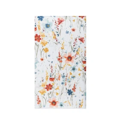 C & F Home C&f Home Sheila Floral Watercolor 100% Cotton Printed Dishtowel In White