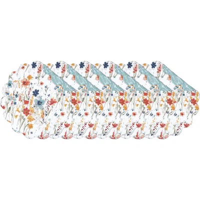 C & F Home C&f Home Sheila Round Placemats Set Of 6, 17" In Blue