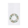 C & F Home C&f Home Shell Christmas Wreath Towel In White