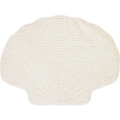 C & F Home C&f Home Shell Shaped Placemat S/6 In White