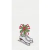 C & F Home C&f Home Skates And Holly Towel In Multi