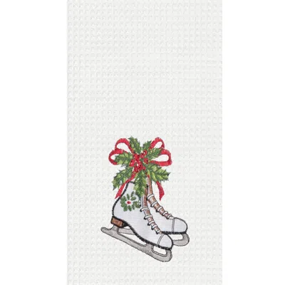C & F Home C&f Home Skates And Holly Towel In Multi
