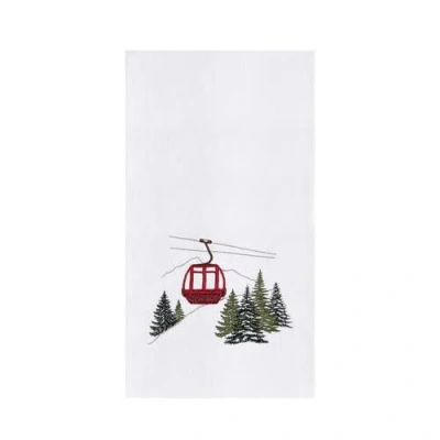 C & F Home C&f Home Ski Gondola Winter Sports Cabin And Lodge Christmas Towel In Animal Print