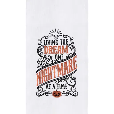 C & F Home C&f Home Skull Dream Nightmare Tomb Phrases Halloween Towel In Multi