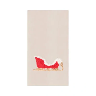 C & F Home C&f Home Sleigh French Knot Flour Sack Kitchen Towel In Neutral