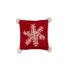C & F Home C&f Home Snowflake Christmas Throw Pillow, 10" X 10" In Red
