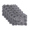 C & F Home C&f Home Spider Web Set Of 6 Rectangle Halloween Translucent Placemats 14" X 20" In Black