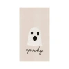 C & F Home C&f Home Spooky French Knot Flour Sack Cotton Halloween Embroidered Kitchen Towel In Neutral
