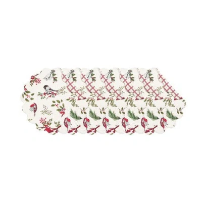 C & F Home C&f Home Sprig Birds Round Placemats Set Of 6, 17" In Multi
