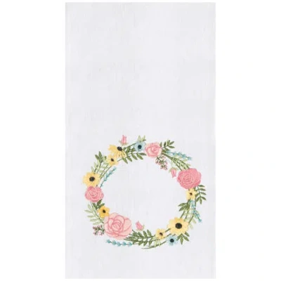 C & F Home C&f Home Spring Bloom Wreath Towel In Multi
