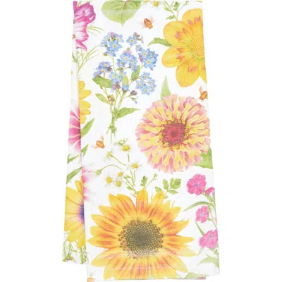 C & F Home C&f Home Spring Blooms Sunflower Cotton Kitchen Dishtowel In Multi