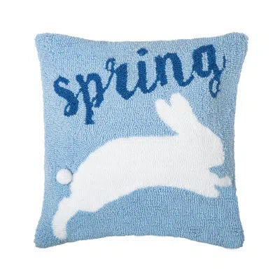 C & F Home Spring Bunny Hooked Pillow