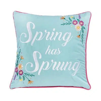 C & F Home Spring Has Spring Throw Pillow In Blue