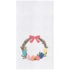 C & F Home C&f Home Springtime Easter Egg Wreath With Ribbon Kitchen And Bathroom Embroidered Hand Towel In Multi