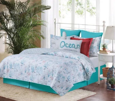 C & F Home C&f Home St. Vincent Coastal Beach Cotton Quilt Set In Multi