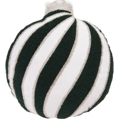 C & F Home C&f Home Striped Ornament Throw Pillows In Green
