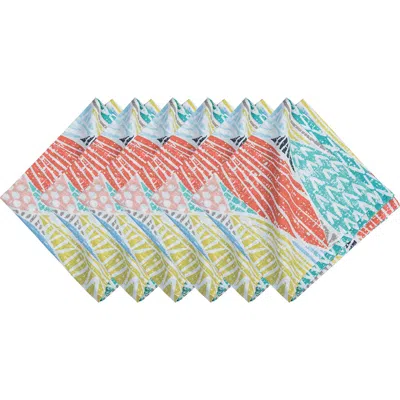 C & F Home C&f Home Surfside Sound Cotton Napkins Set Of 6 In Blue