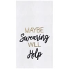 C & F Home C&f Home Swearing Will Help Kitchen And Bathroom Embroidered Hand Towel In Multi