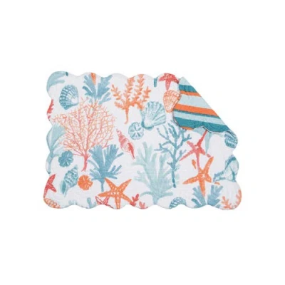 C & F Home C&f Home Tangerine Coast Placemats Set Of 6 In Blue