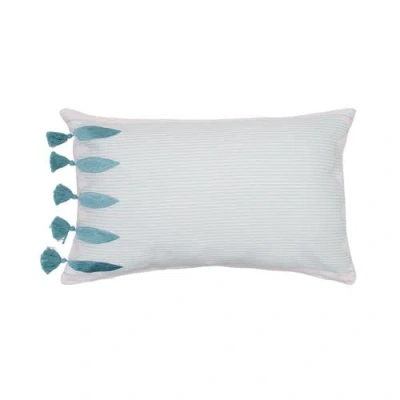 C & F Home C&f Home Tassel Fish Throw Pillow For Coastal Bedding Or Livingroom Décor In Blue