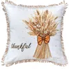 C & F Home C&f Home Thankful Wheat Printed And Embroidered Throw Pillow, 18" X 18" In Multi