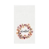 C & F Home C&f Home Thankful Wreath Embroidered Waffle Weave Kitchen Towel In White