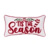 C & F Home C&f Home Tis The Season Candy Cane Christmas Throw Pillow, 10" X 20" In Red