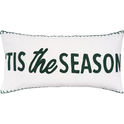 C & F Home C&f Home Tis The Season Throw Pillow, 12" X 24" In White