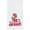 C & F Home C&f Home Tis The Season Towel In White
