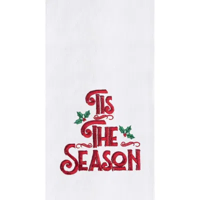 C & F Home C&f Home Tis The Season Towel In White