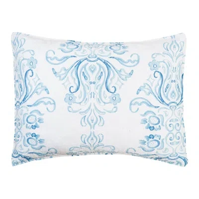 C & F Home Veranda Cotton Standard Sham In Blue;white