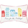 C & F Home C&f Home Village Holiday Printed & Embellished Christmas Throw Pillow In White