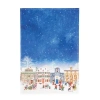C & F Home C&f Home Vintage Houses With Kids Printed Flour Sack Kitchen Towel In Blue