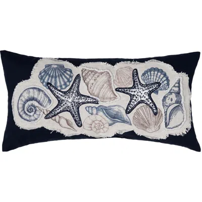 C & F Home C&f Home Vintage Shells Collection Embroidered Throw Pillow, 12" X 24" In Multi