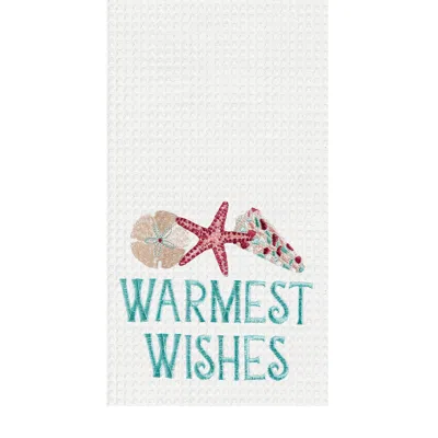 C & F Home C&f Home Warmest Wishes Towel In Blue