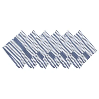 C & F Home C&f Home Warner Navy Napkins Set Of 6 In Multi
