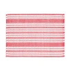 C & F Home C&f Home Warner Scarlet Woven Placemats Set Of 6 Red Stripe, 14" X 20" In Pink
