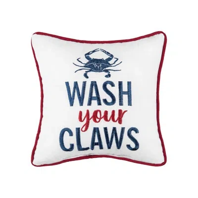 C & F Home Wash Your Claws Embroidered Throw Pillow In Multi