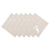 C & F Home C&f Home White Bunny Hop Stripe Napkin Set Of 6 In Neutral
