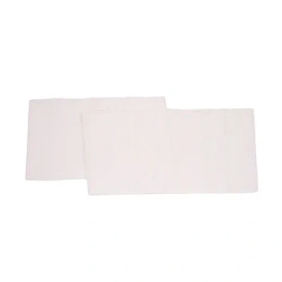 C & F Home C&f Home White Chindi Plain Solid Machine Washable Table Runner 14" X 72"