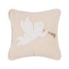 C & F Home C&f Home White Singing Angel With Gold Horn On Biege Background French Knot Small/petite Accent Pill In Neutral