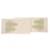 C & F Home C&f Home Winter Garden Table Runner 13" X 72" In Neutral