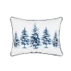 C & F Home C&f Home Winter Trees Christmas Accent Pillow, 14" X 18" In Blue