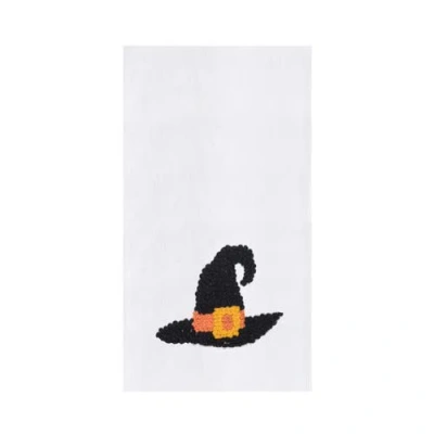 C & F Home C&f Home Witch Hat Halloween French Knot Embroidered 100% Cotton Flour Sack Kitchen Dishtowel In White