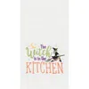 C & F Home C&f Home Witch Is In The Kitchen Halloween Cotton Embroidered Waffle Weave Kitchen Towel In White