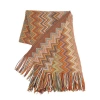 C & F Home C&f Home Zig Zag Accent Throw Blankets In Brown