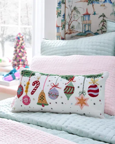 C & F Ornaments Velvet Pillow, 12" X 14" In Multi
