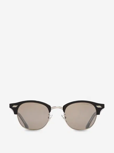 C.&g. Kingsman Kingsman Round Sunglasses In Black